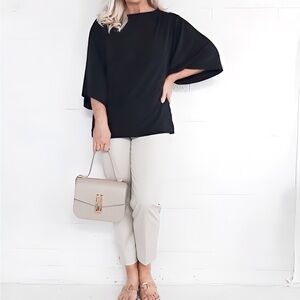 Chico’s Travelers Kimono Sleeve Top - Indigo - Small 0